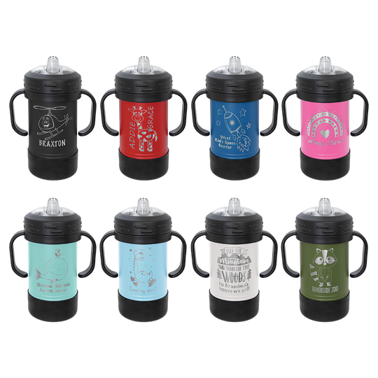 10oz Customizable Stainless Steel Sippy Cups
