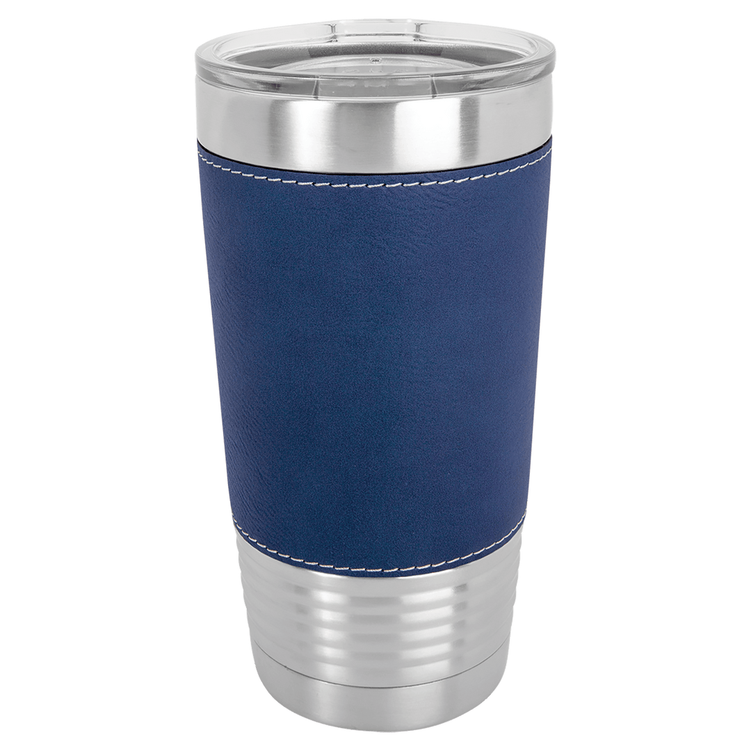 20oz Customizable Leatherette Stainless Steel Tumbler