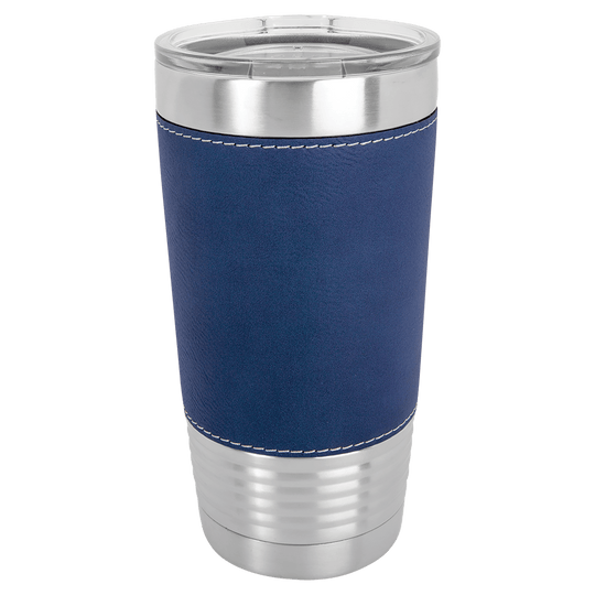 20oz Customizable Leatherette Stainless Steel Tumbler