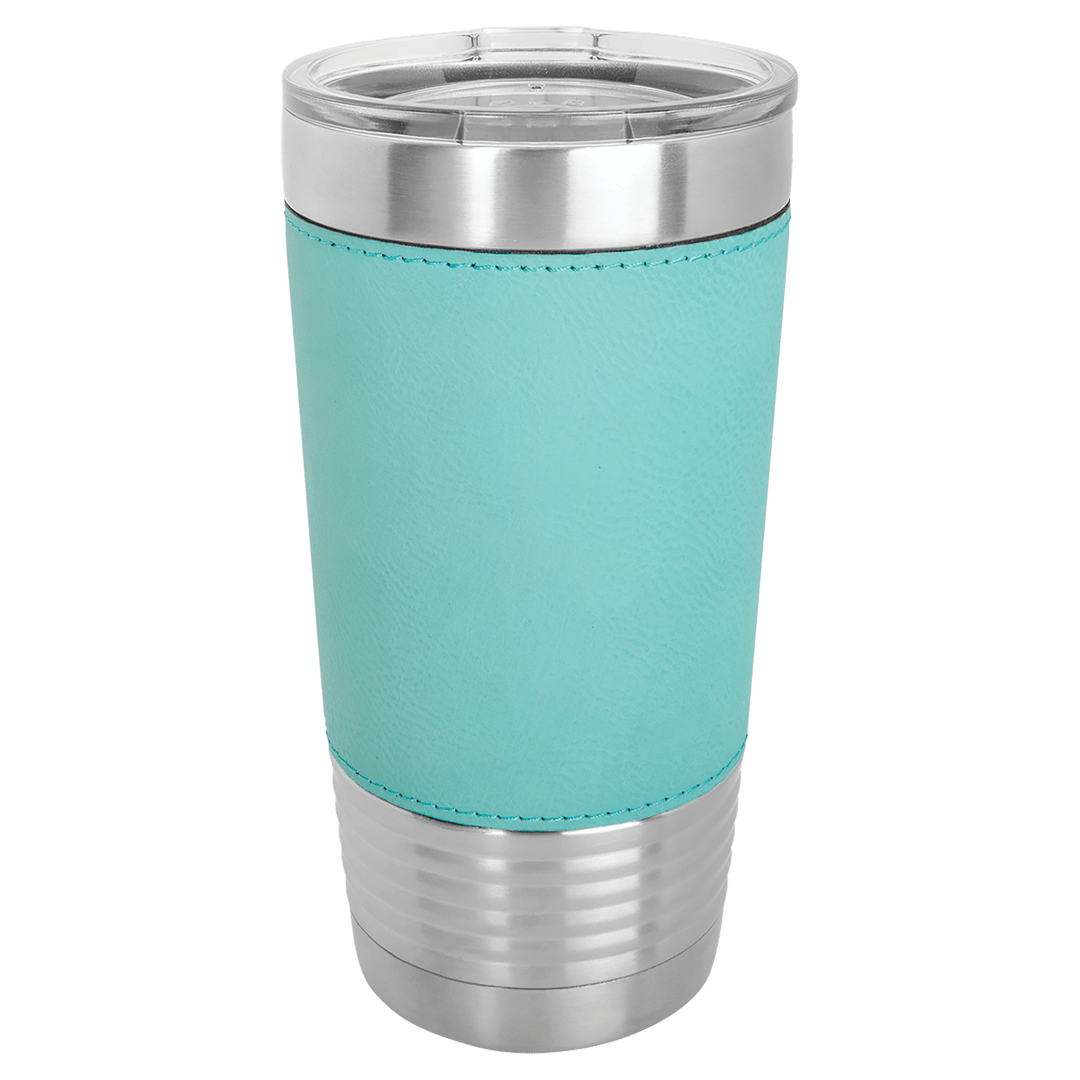 20oz Customizable Leatherette Stainless Steel Tumbler