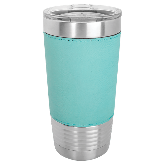 20oz Customizable Leatherette Stainless Steel Tumbler