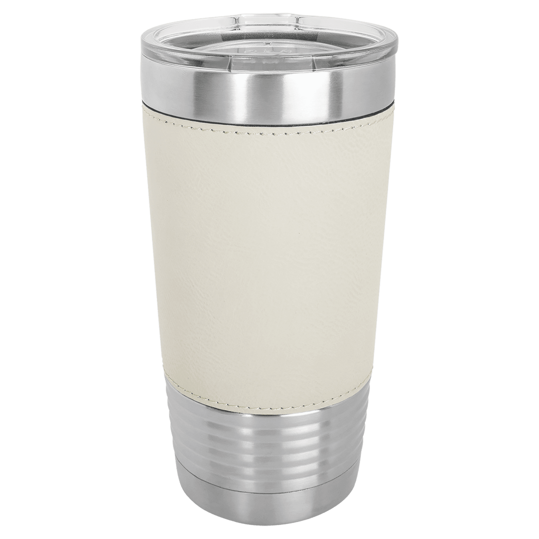 20oz Customizable Leatherette Stainless Steel Tumbler
