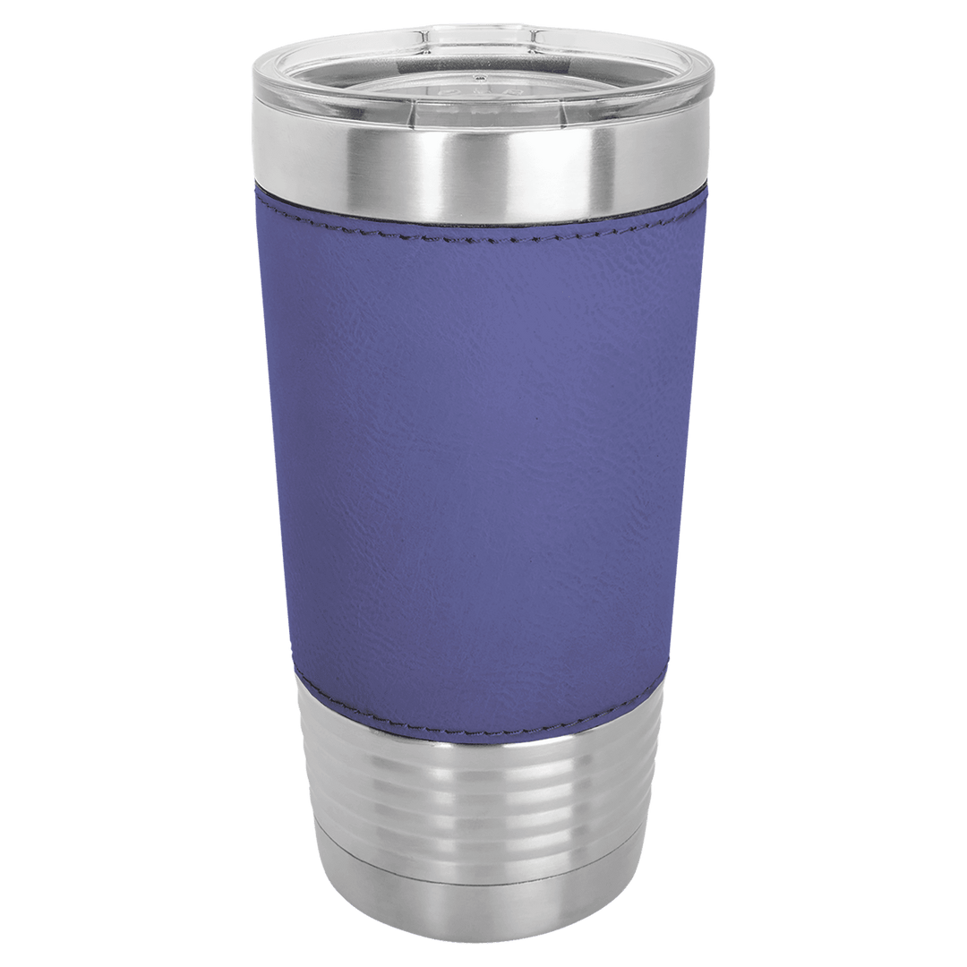 20oz Customizable Leatherette Stainless Steel Tumbler