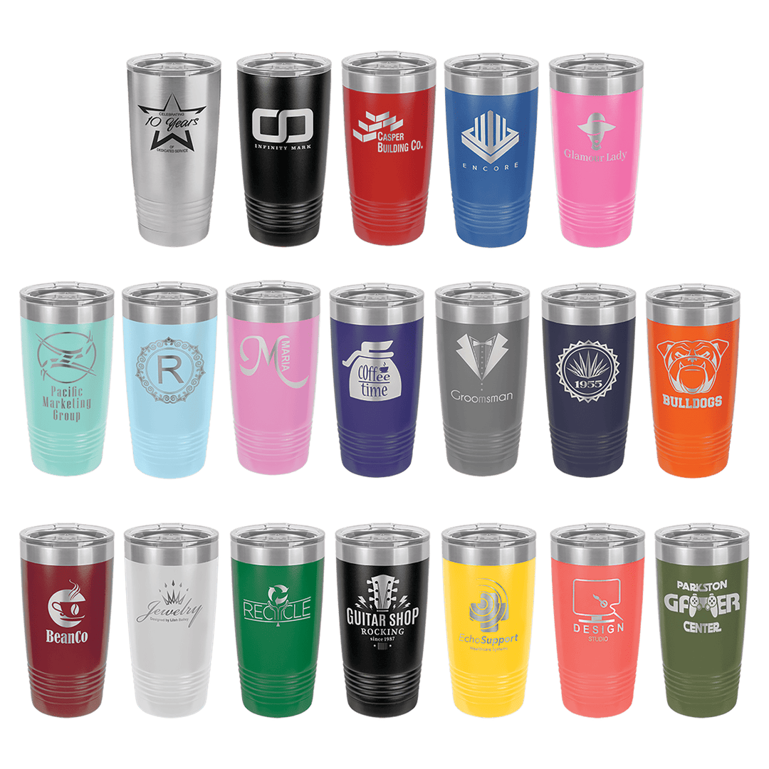20oz Powder Coated Stainless Steel Tumbler
