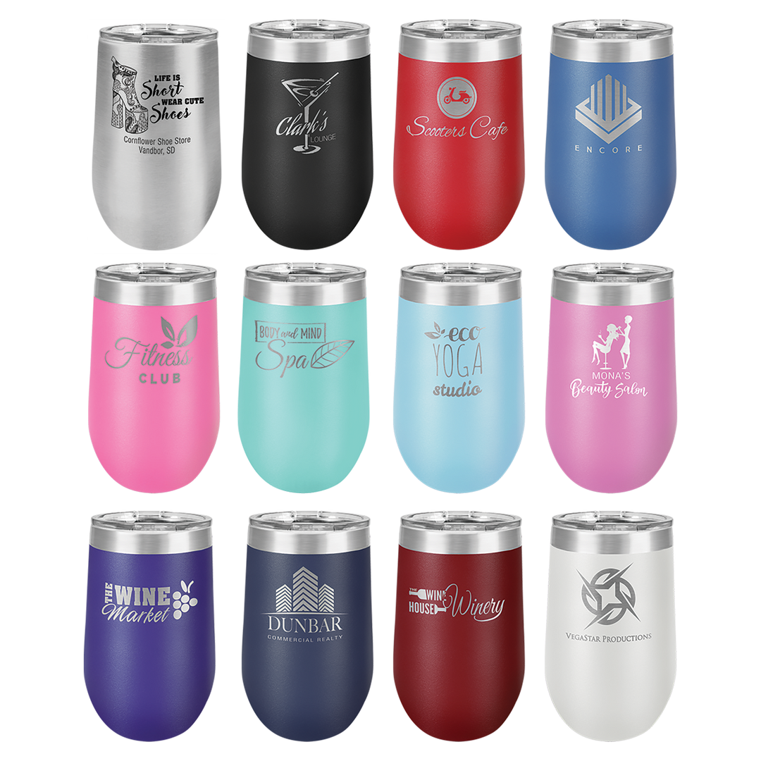 16oz Stemless Wine Tumblers
