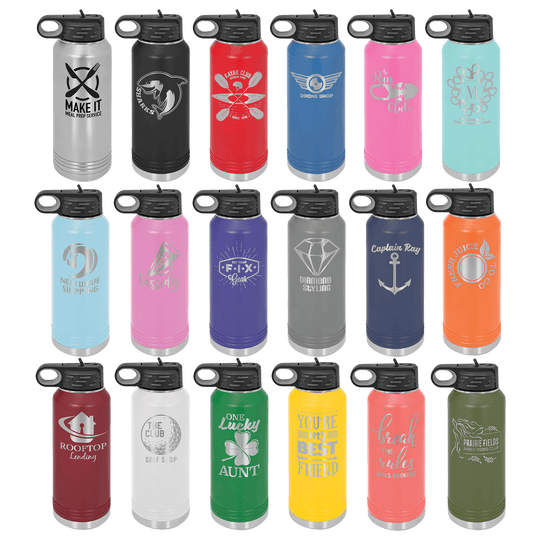 32oz Customizable Stainless Steel Water Bottle