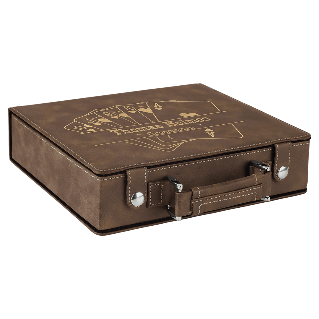 Leatherette 100 Chip Poker Set