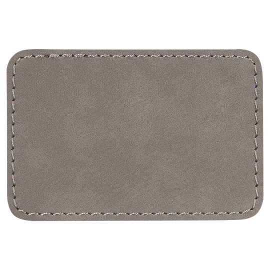 3" x 2" Rectangle Laserable Leatherette Patch