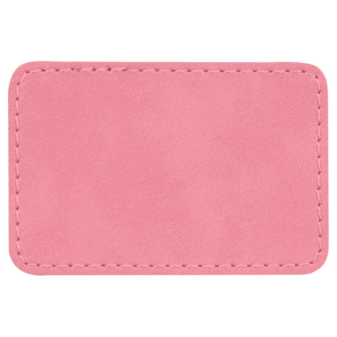 3" x 2" Rectangle Laserable Leatherette Patch