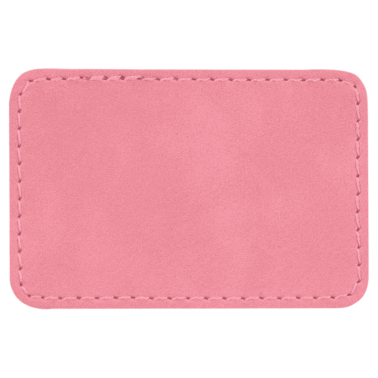 3" x 2" Rectangle Laserable Leatherette Patch