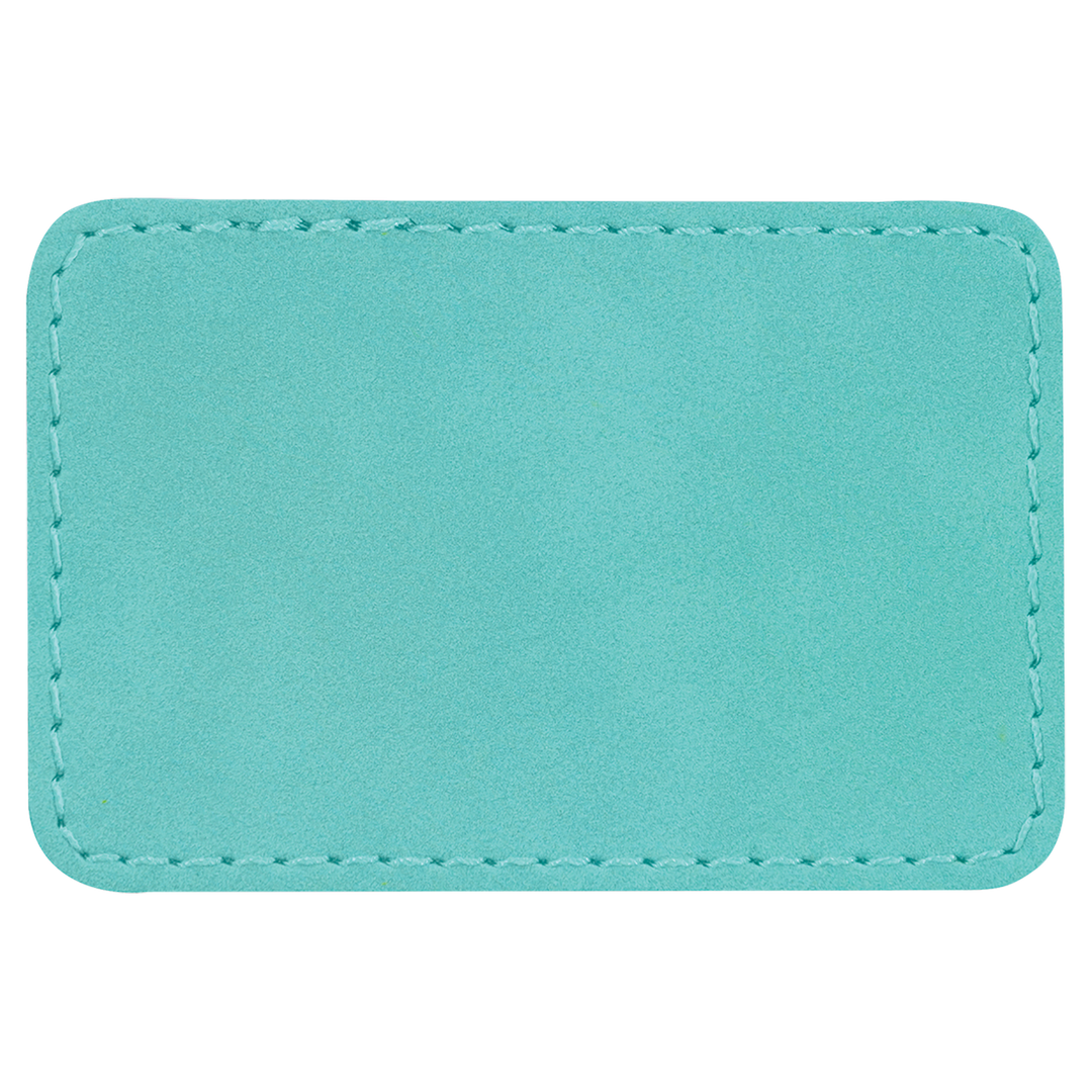 3" x 2" Rectangle Laserable Leatherette Patch