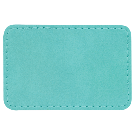 3" x 2" Rectangle Laserable Leatherette Patch