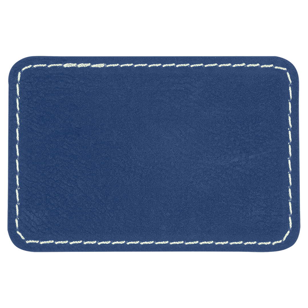 3" x 2" Rectangle Laserable Leatherette Patch