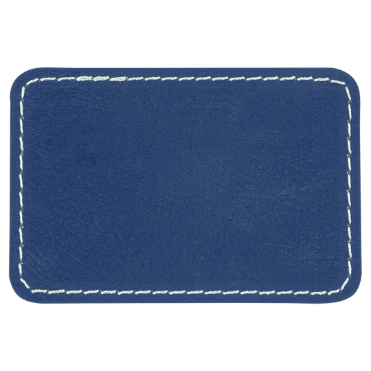 3" x 2" Rectangle Laserable Leatherette Patch