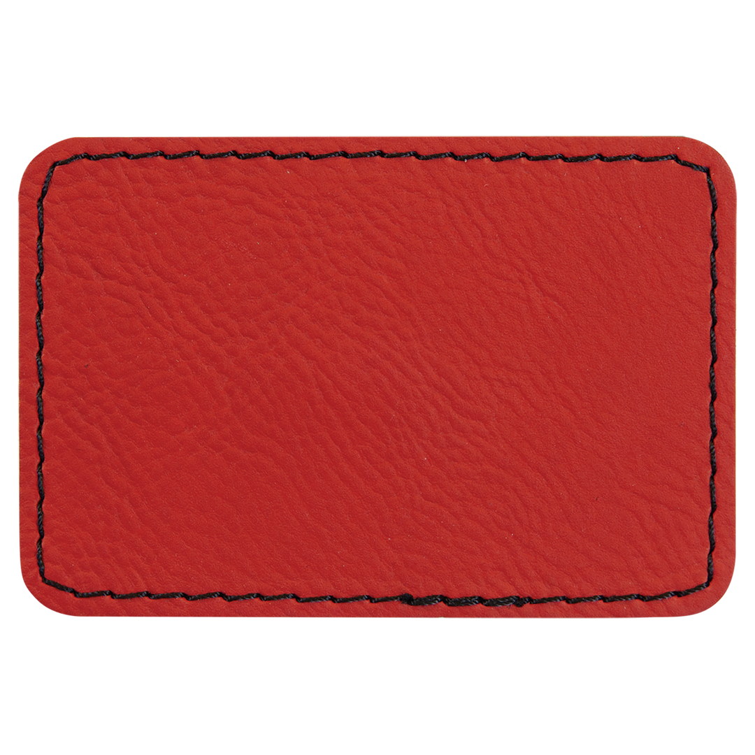 3" x 2" Rectangle Laserable Leatherette Patch