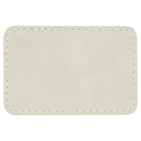 3" x 2" Rectangle Laserable Leatherette Patch