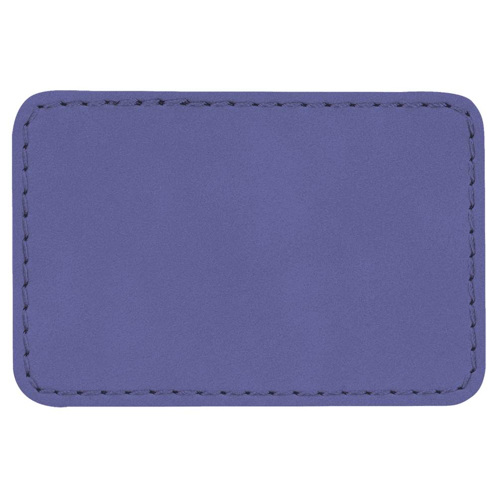 3" x 2" Rectangle Laserable Leatherette Patch