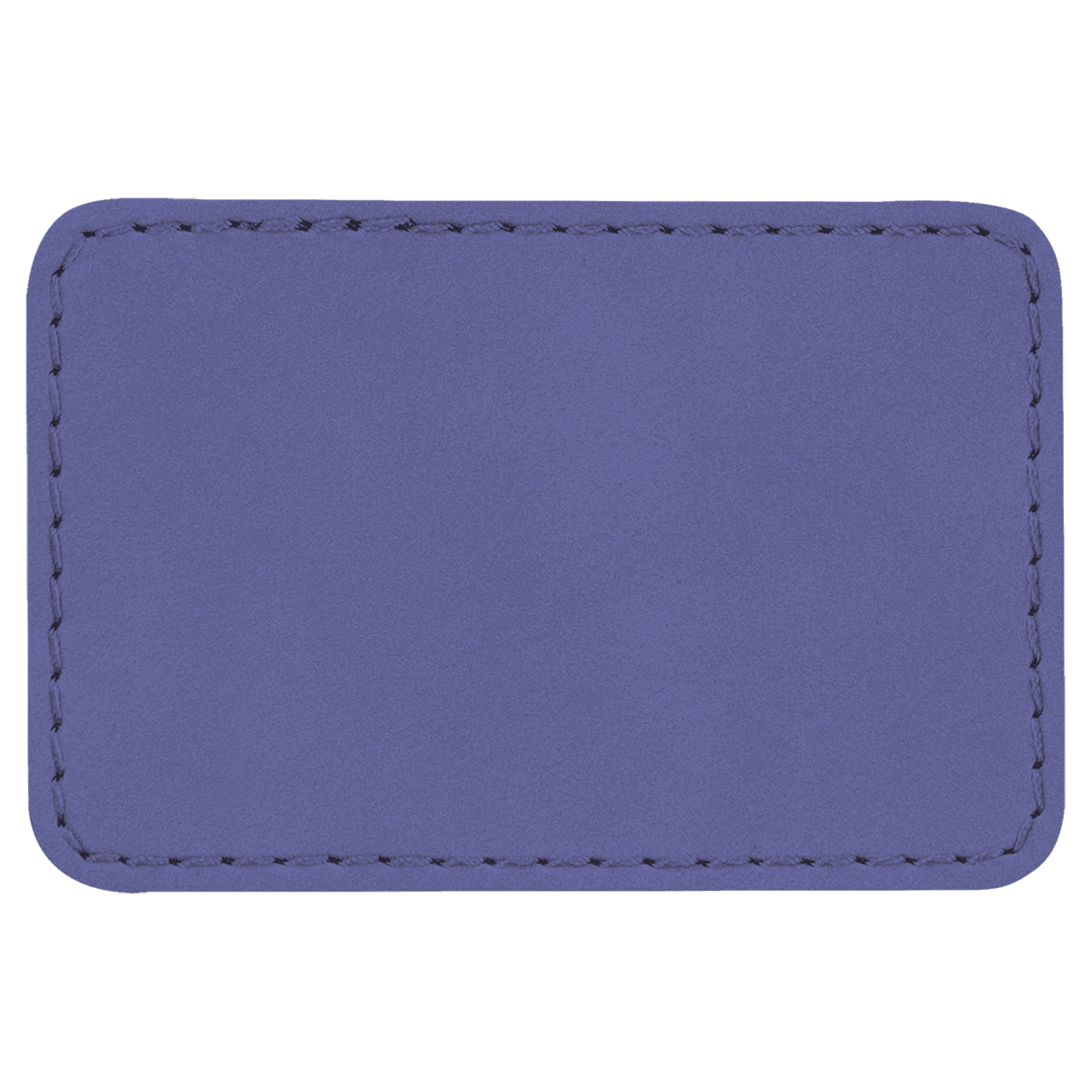 3" x 2" Rectangle Laserable Leatherette Patch