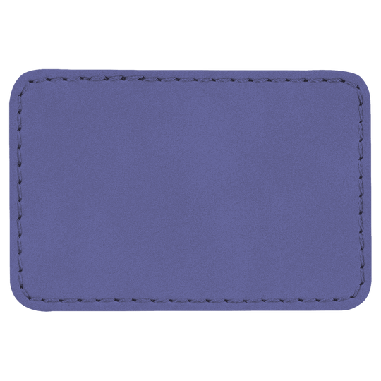 3" x 2" Rectangle Laserable Leatherette Patch