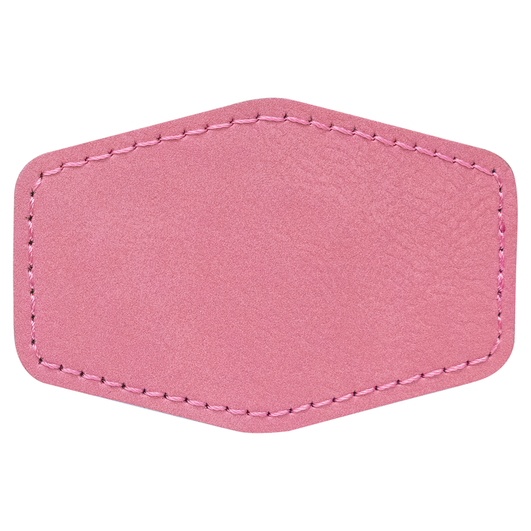 Hex Leatherette Patches 3x2