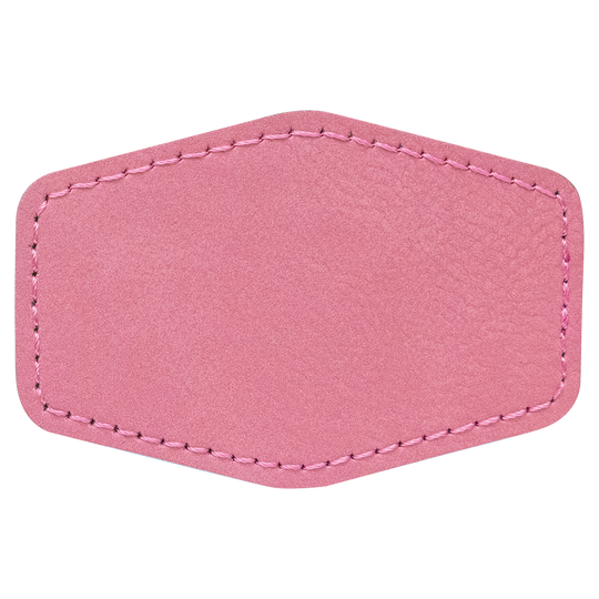 Hex Leatherette Patches 3x2