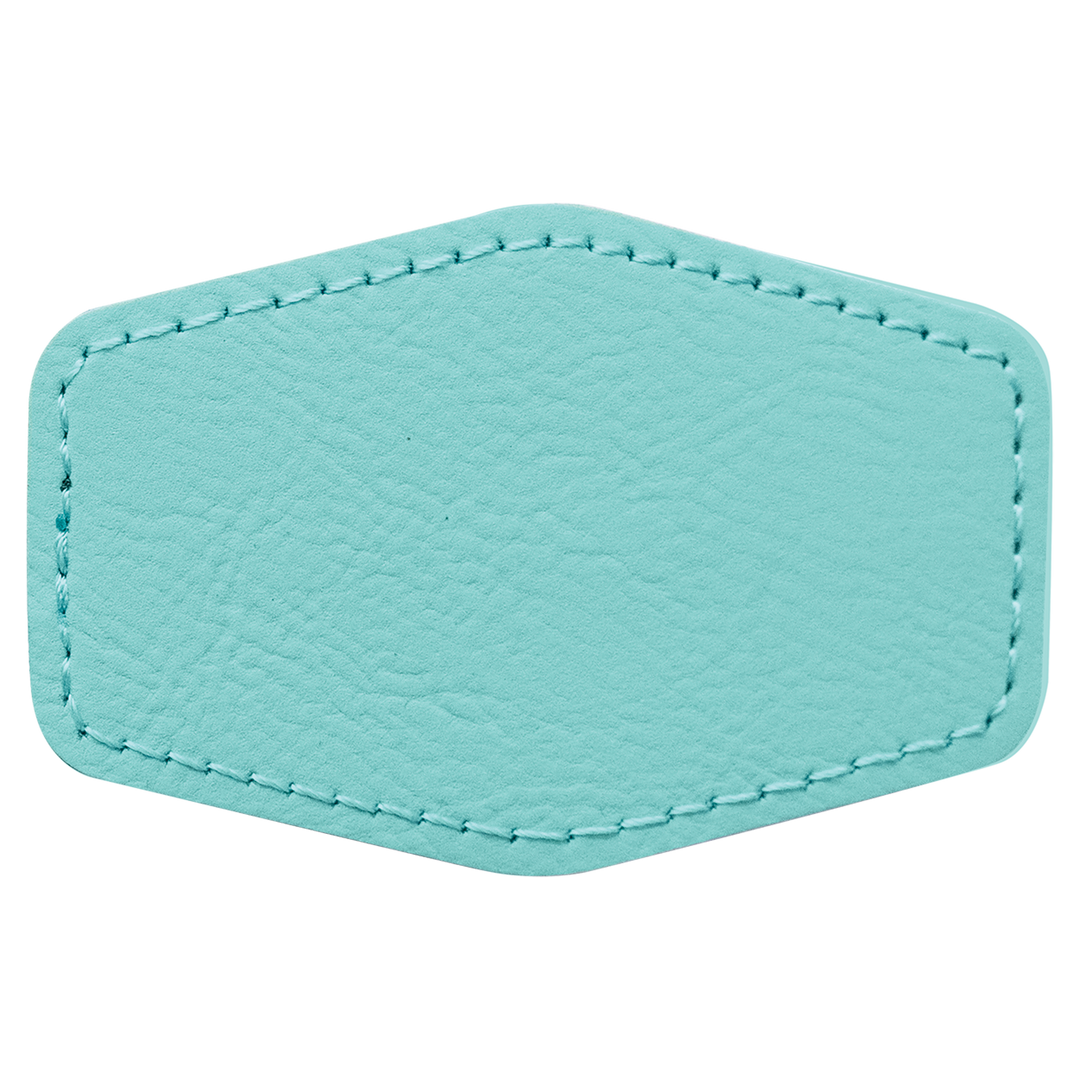 Hex Leatherette Patches 3x2