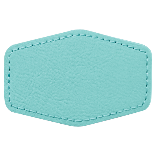 Hex Leatherette Patches 3x2