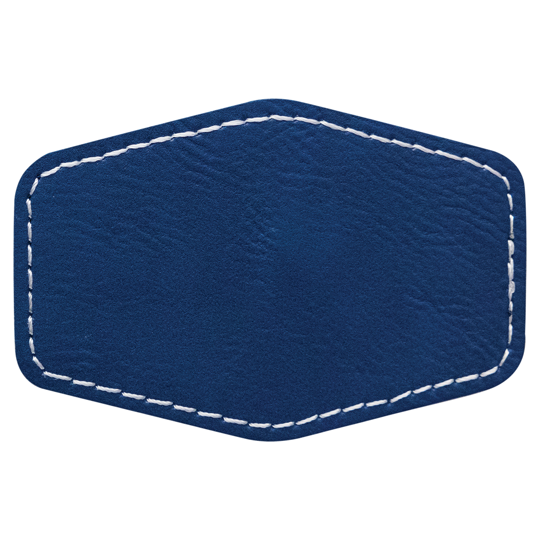 Hex Leatherette Patches 3x2