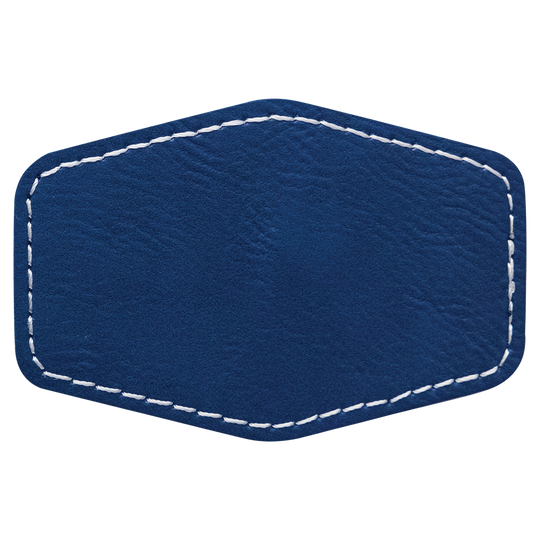 Hex Leatherette Patches 3x2