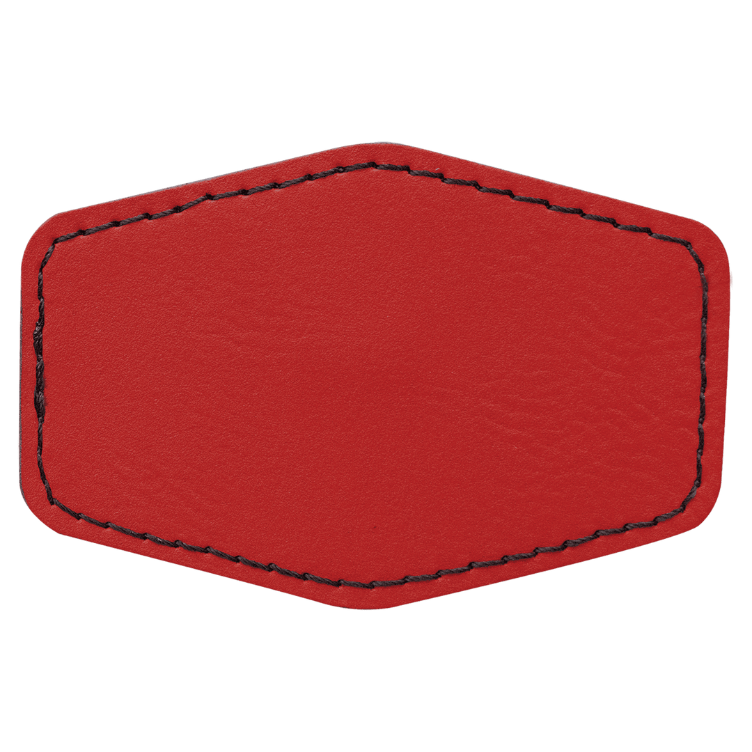 Hex Leatherette Patches 3x2
