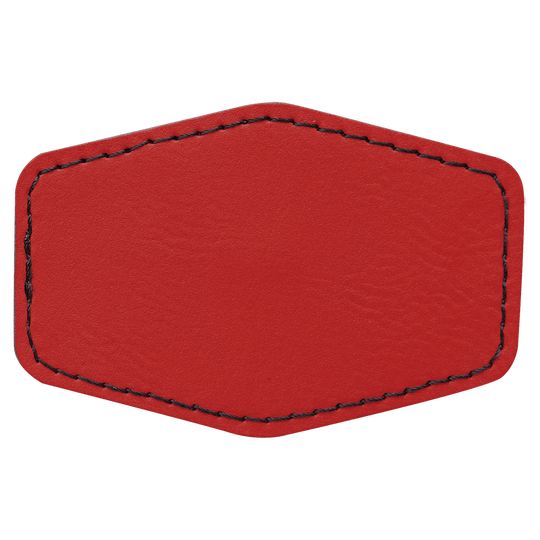 Hex Leatherette Patches 3x2