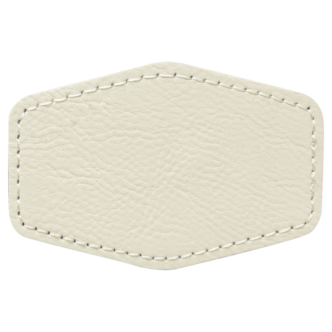 Hex Leatherette Patches 3x2