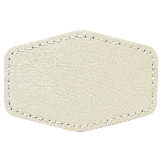 Hex Leatherette Patches 3x2