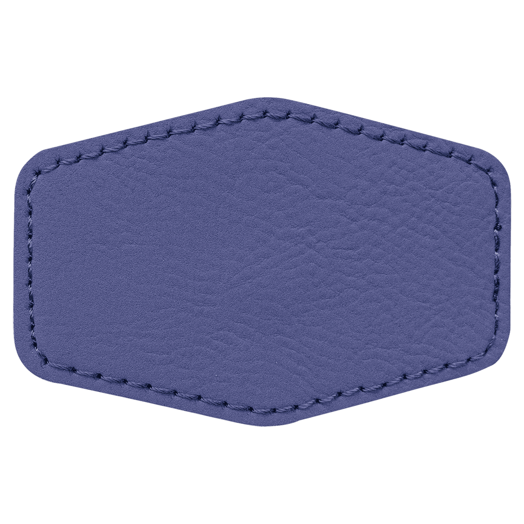Hex Leatherette Patches 3x2