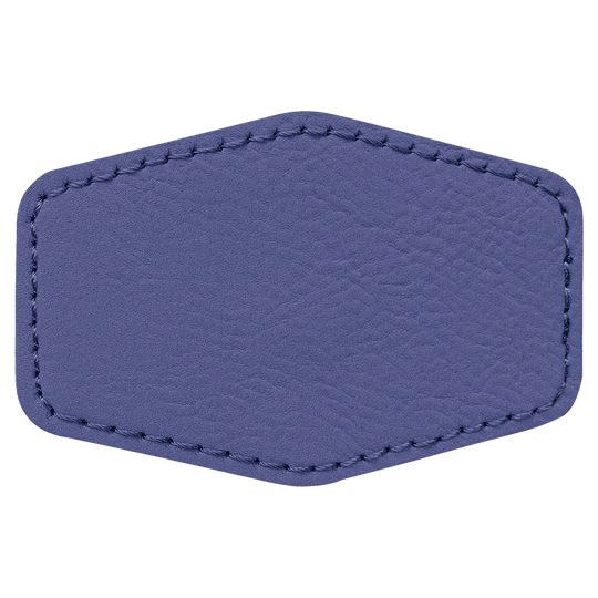 Hex Leatherette Patches 3x2