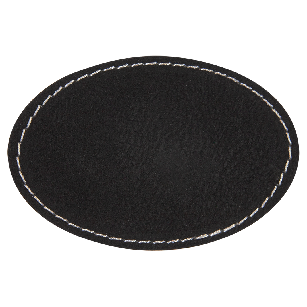Oval Leatherette Patches 3x2
