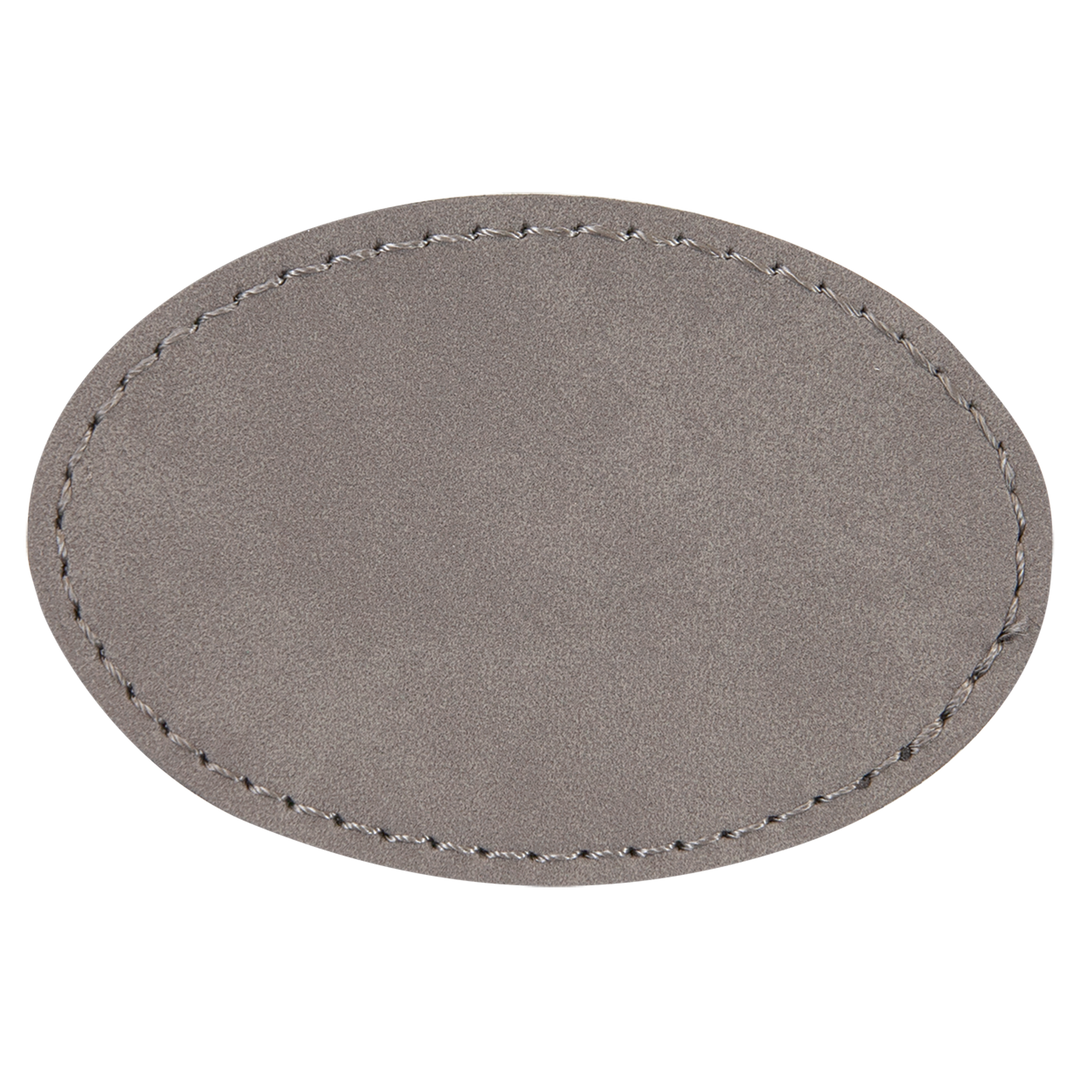 Oval Leatherette Patches 3x2
