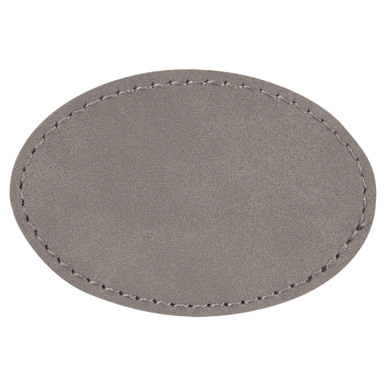 Oval Leatherette Patches 3x2