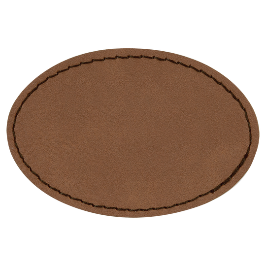 Oval Leatherette Patches 3x2