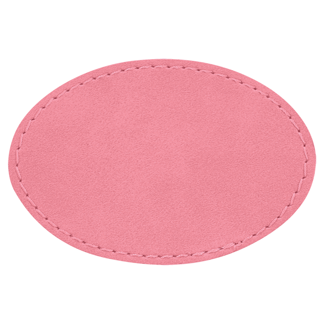 Oval Leatherette Patches 3x2