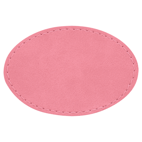 Oval Leatherette Patches 3x2