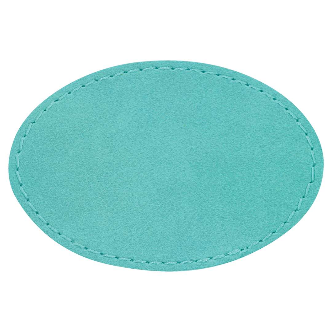 Oval Leatherette Patches 3x2