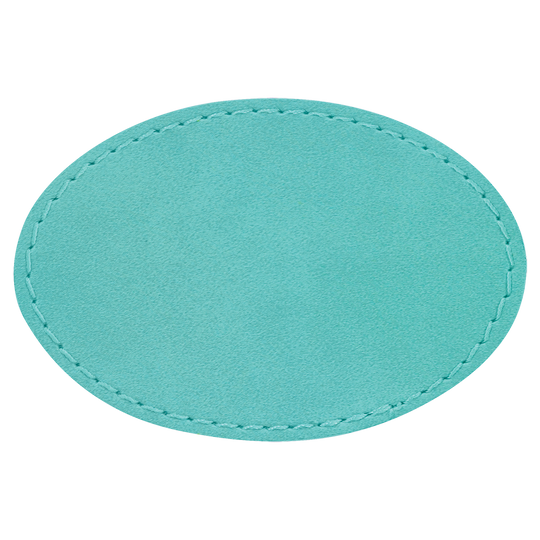 Oval Leatherette Patches 3x2