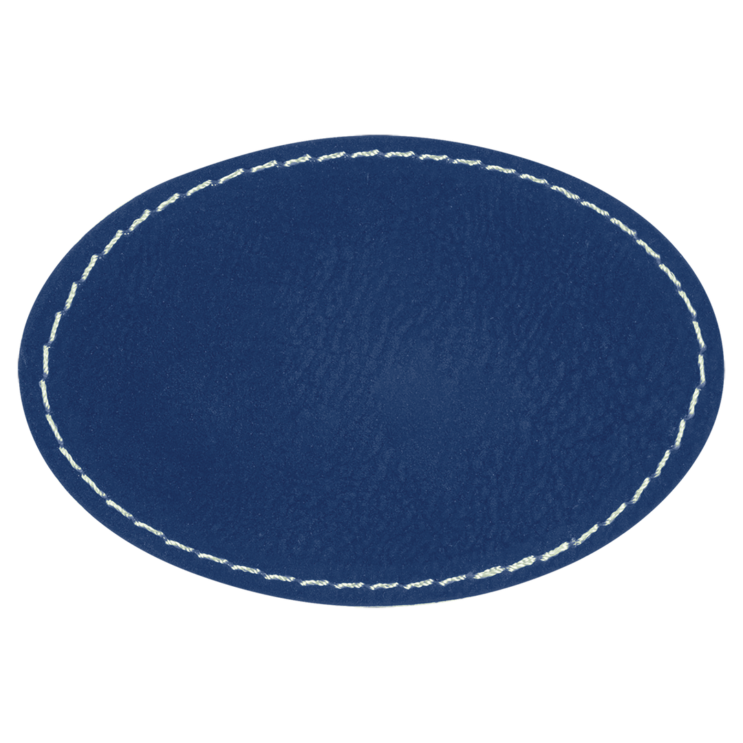 Oval Leatherette Patches 3x2