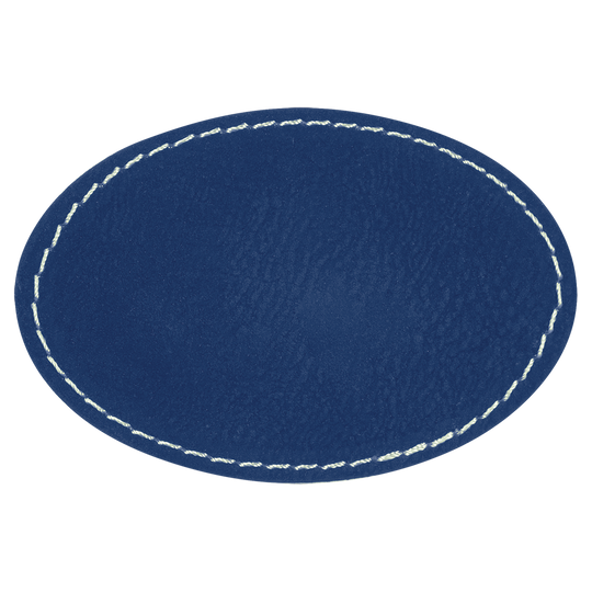 Oval Leatherette Patches 3x2