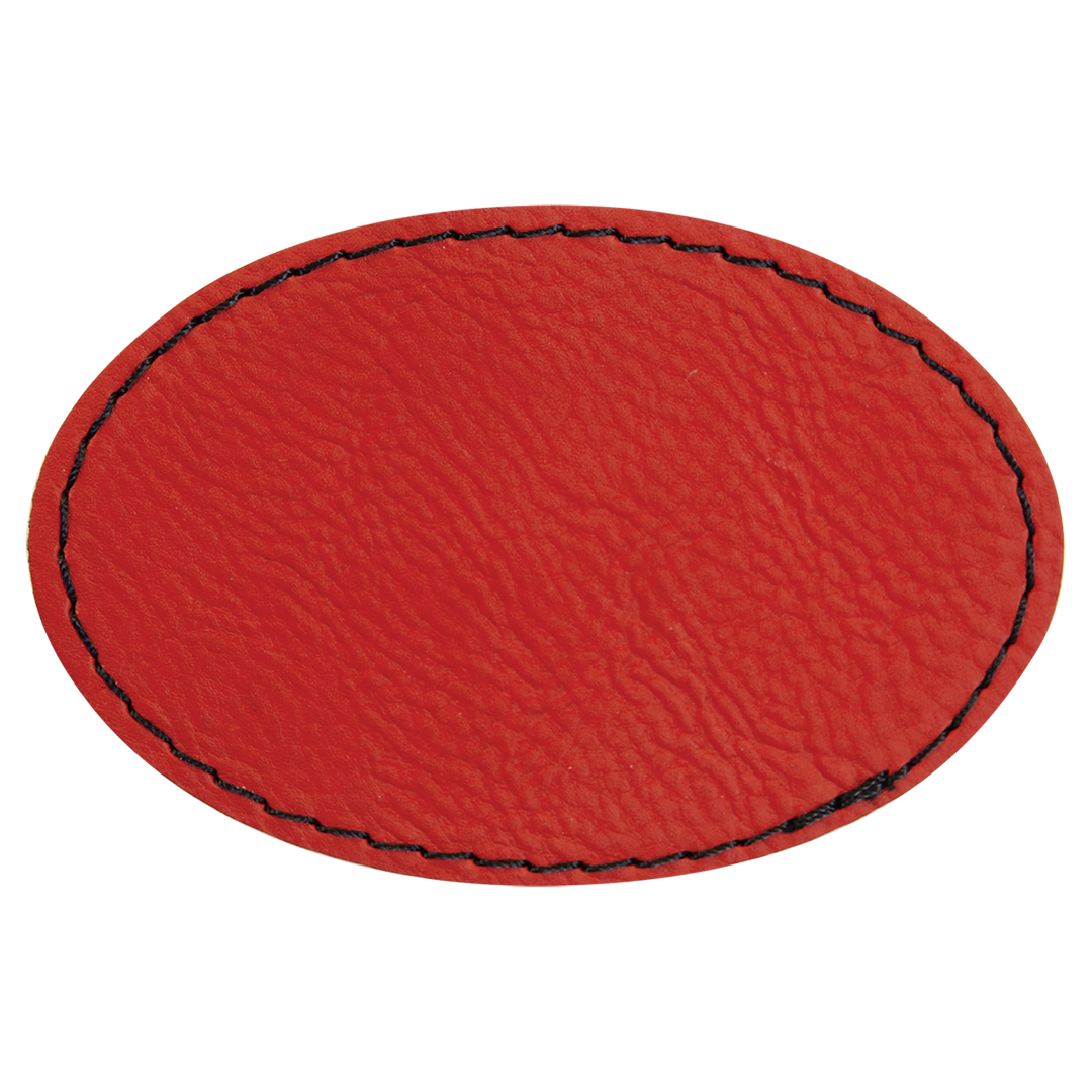 Oval Leatherette Patches 3x2