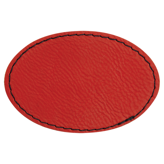 Oval Leatherette Patches 3x2