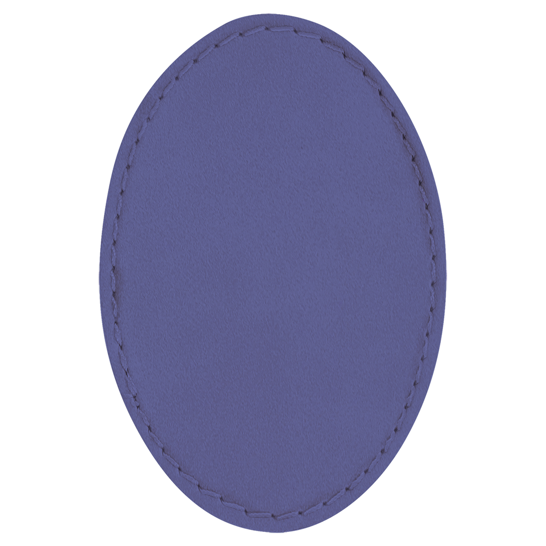 Oval Leatherette Patches 3x2