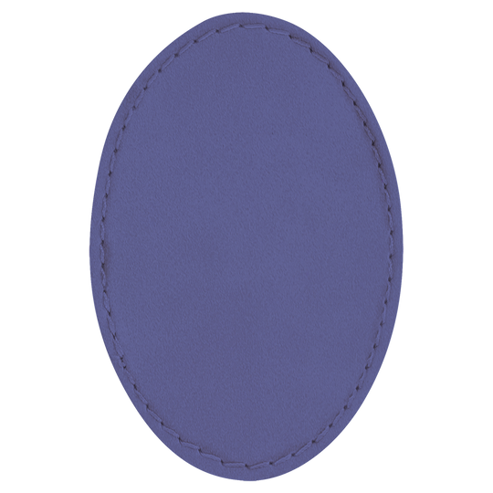 Oval Leatherette Patches 3x2