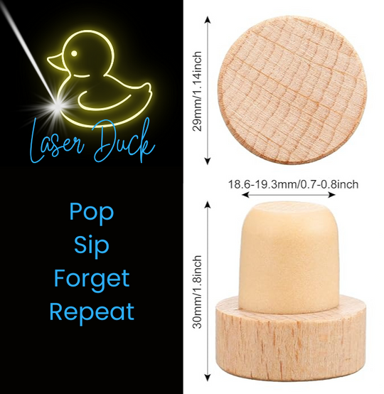 Wooden-Top Wine Bottle Corks – Because Leftover Wine Deserves Dignity